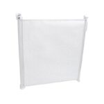 Poartă de siguranță retractabilă, textilă, 140 cm, Tulia, Lionelo, Alb