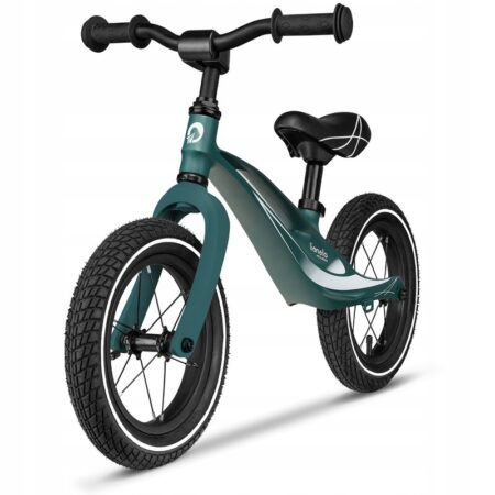 Bicicletă fără pedale, cu ghidon și șa reglabile, Bart Air, Lionelo, Green Forest
