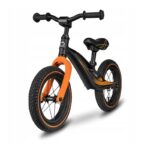 Bicicletă fără pedale, cu ghidon și șa reglabile, Bart Air, Lionelo, Negru