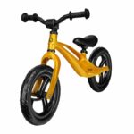 Bicicletă fără pedale cu ghidon și șa reglabile, Lionelo, Bart, Auriu