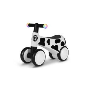 Bicicletă fără pedale cu 4 roți, antiderapantă, 12-36 luni, Lionelo, Sammy, Alb