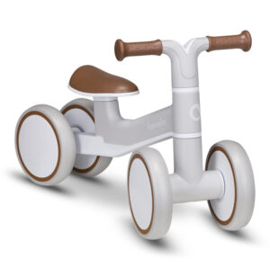 Bicicletă fără pedale cu 4 roți, antiderapant, 12-36 luni, Lionelo, Villy, Bej