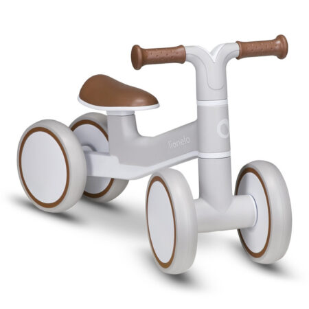 Bicicletă fără pedale cu 4 roți, antiderapant, 12-36 luni, Lionelo, Villy, Bej