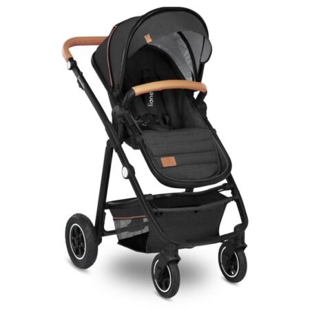 Cărucior 2 în 1, Lionelo, Amber, 0-22 kg, Gri închis