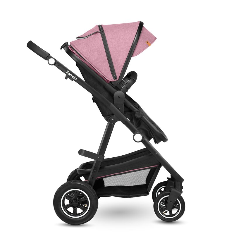Cărucior 2 în 1, Lionelo, Amber, 0-22 kg, Roz - Image 10