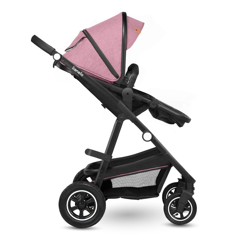 Cărucior 2 în 1, Lionelo, Amber, 0-22 kg, Roz - Image 12