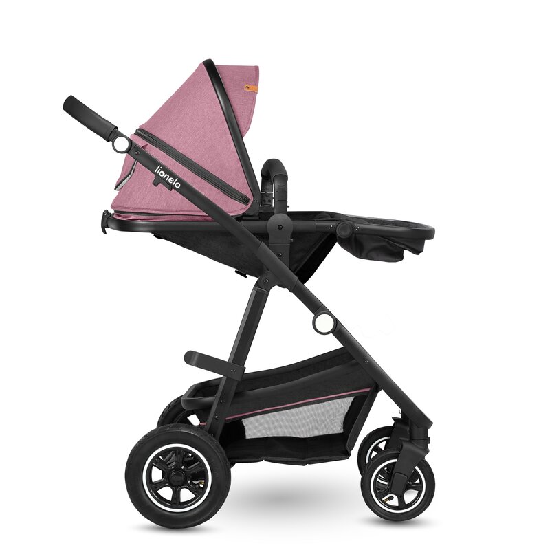 Cărucior 2 în 1, Lionelo, Amber, 0-22 kg, Roz - Image 13