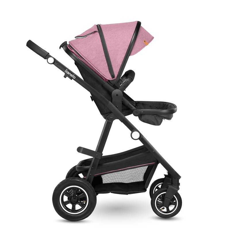 Cărucior 2 în 1, Lionelo, Amber, 0-22 kg, Roz - Image 14