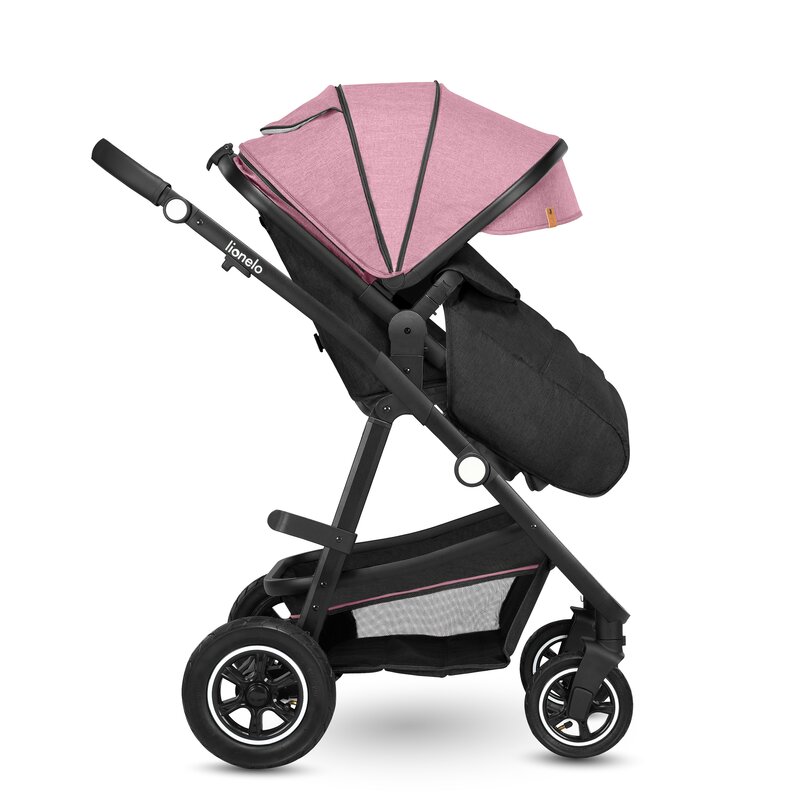 Cărucior 2 în 1, Lionelo, Amber, 0-22 kg, Roz - Image 15