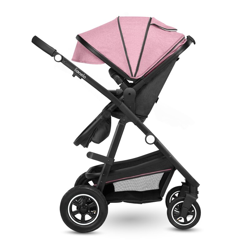 Cărucior 2 în 1, Lionelo, Amber, 0-22 kg, Roz - Image 19