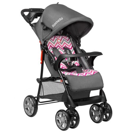 Cărucior sport, Lionelo, Emma Plus, 0-15 Kg, Scandi Roz