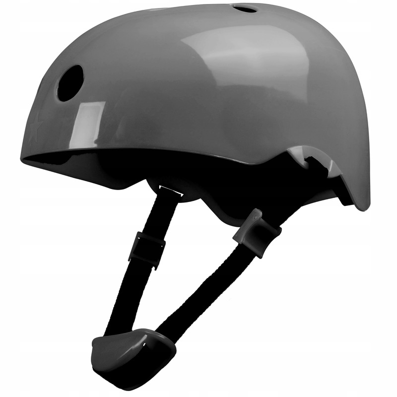 Cască de protecție pentru copii reglabilă din ABS și EPS, mărimea M 50-56 cm, Lionelo, Gri - Image 2