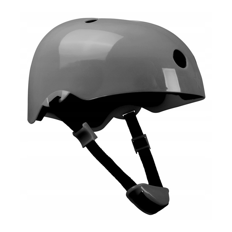 Cască de protecție pentru copii reglabilă din ABS și EPS, mărimea M 50-56 cm, Lionelo, Gri