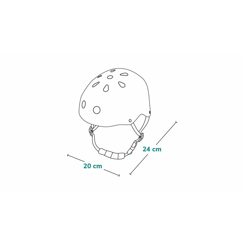 Cască de protecție pentru copii reglabilă din ABS și EPS, mărimea M 50-56 cm, Lionelo, Gri - Image 12