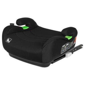 Înălțător auto cu isofix și husă detașabilă, i-Size, Luuk Fix, Lionelo, Negru