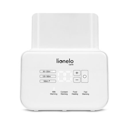 Încălzitor 2 biberoane în 3 - 5 min, temperatură constantă 24 h, cu sterilizare și dezghețare, Lionelo, ThermUp Double, Alb