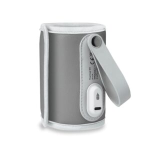 Încălzitor biberoane, portabil, temperatură constantă 24 h, încărcare USB, Lionelo, ThermUp Go, Gri