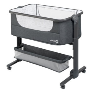 Pătuț co-sleeper pliabil, reglabil pe înălțime, Lionelo, Timon, Gri