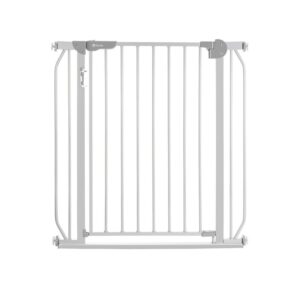 Poartă de siguranță cu șuruburi, LED cu senzor, 105 cm, Lionelo, Truus Slim Led, Gri