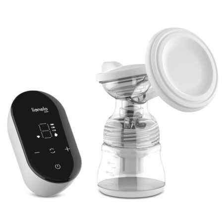 Pompă de sân electrică, cu funcție de masaj, cu accesorii și afișaj LED, Lionelo, Fidi Go, Gri Pal