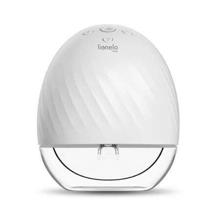 Pompă de sân portabilă, cu 5 funcții de masaj și accesorii, 150 ml, Hands-free, Lionelo, Fidi, Alb