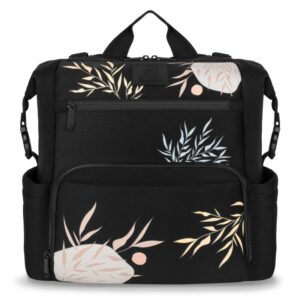 Rucsac impermeabil pentru mămici cu 12 compartimente si salteluță de schimbat, Lionelo, Cube, Lovin Negru
