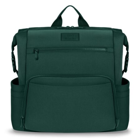 Rucsac impermeabil pentru mămici cu 12 compartimente si salteluță de schimbat, Lionelo, Cube, Verde