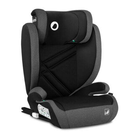 Scaun auto reglabil, cu Isofix, 100-150 cm, 4-12 ani, 15-35 Kg, Lionelo, Hugo Gri