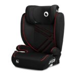 Scaun auto reglabil, cu Isofix, 100-150 cm, 4-12 ani, 15-35 Kg, Lionelo, Hugo, Roșu