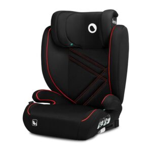 Scaun auto reglabil, cu Isofix, 100-150 cm, 4-12 ani, 15-35 Kg, Lionelo, Hugo, Roșu