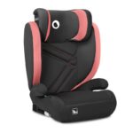 Scaun auto reglabil, cu Isofix, 100-150 cm, 4-12 ani, 15-35 Kg, Lionelo, Hugo, Roz