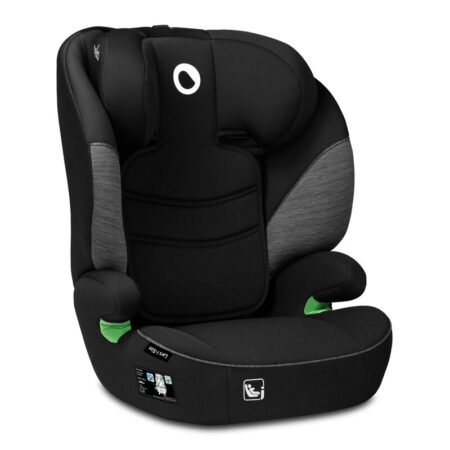 Scaun auto Lars i-Size, cu tetieră reglabilă, Lionelo, 15-36 Kg, 100-150 cm, Negru/Gri