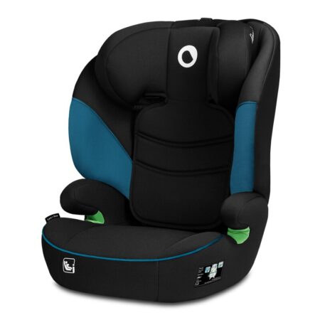 Scaun auto Lars i-Size, cu tetieră reglabilă, Lionelo, 15-36 Kg, 100-150 cm, Negru/Albastru