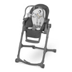 Scaun de masă multifuncțional cu bară de jucării, Cora Plus, Lionelo, Gri