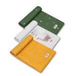Set scutece 3 piese, refolosibile, din bambus, 70x70 cm, Lionelo, Multicolor