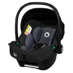 Scoică auto cu isofix și protecție laterală avansată, Lionelo, 0-13 Kg, Negru/Gri