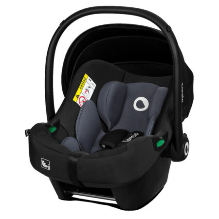 Scoică auto cu isofix și protecție laterală avansată, Lionelo, 0-13 Kg, Negru/Gri