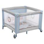 Țarc de joacă copii, 100 x 100 cm, Lionelo, Lene, Blue Sky