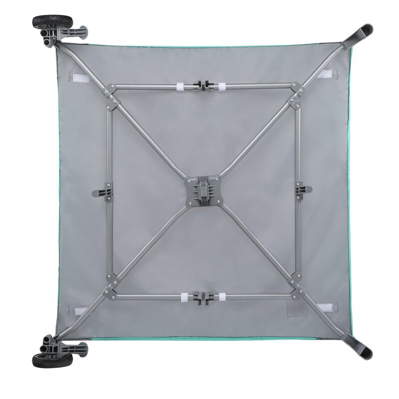 Țarc de joacă copii, 100 x 100 cm, Lionelo, Lene, Turcoaz Scandi - Image 8