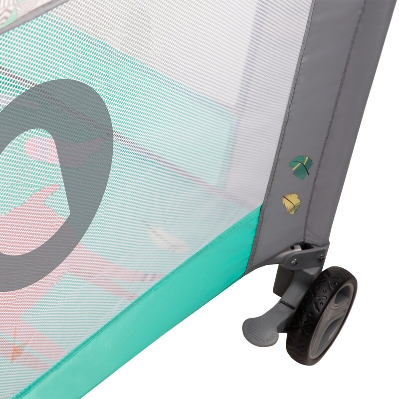 Țarc de joacă copii, 100 x 100 cm, Lionelo, Lene, Turcoaz Scandi - Image 7