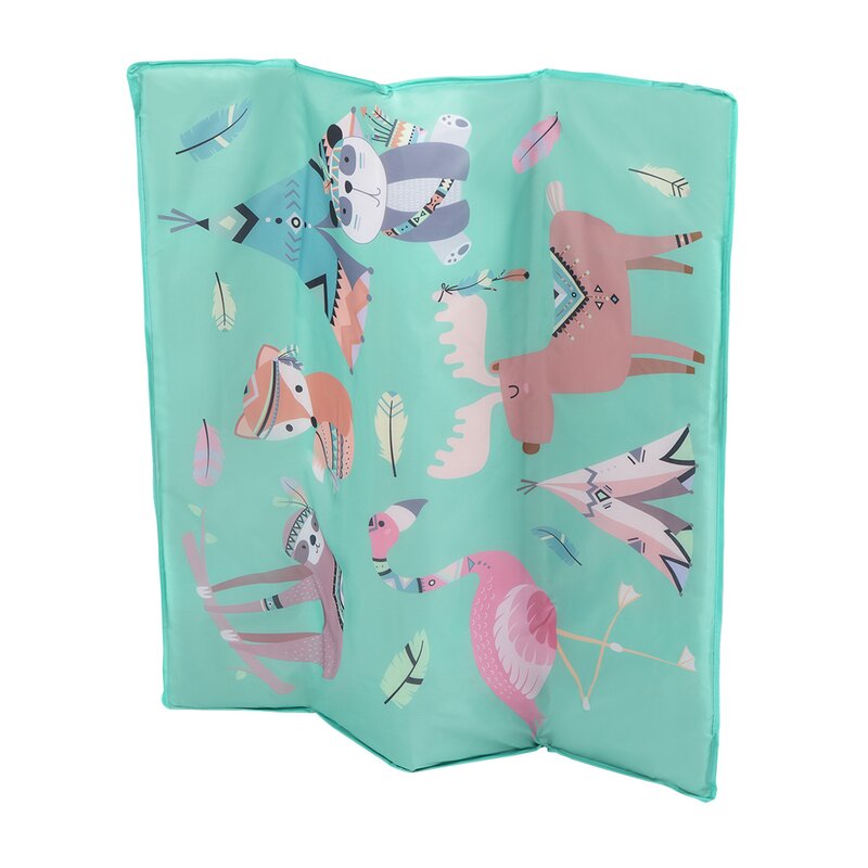 Țarc de joacă copii, 100 x 100 cm, Lionelo, Lene, Turcoaz Scandi - Image 6