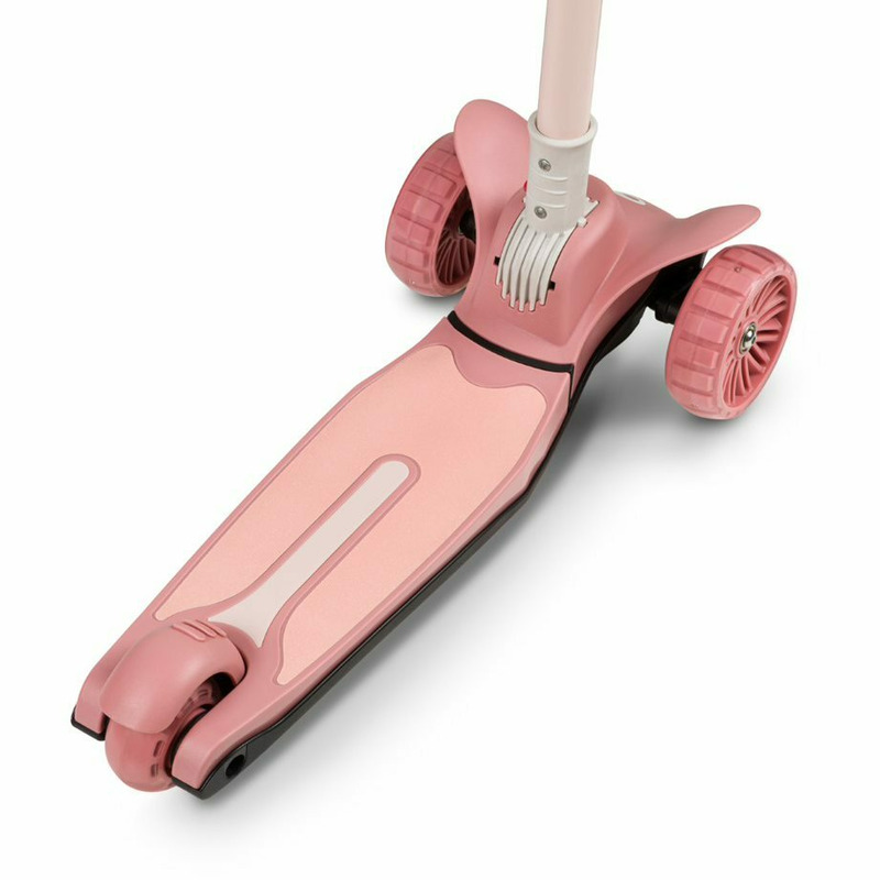Trotinetă pliabilă cu lumini LED, până la 50 Kg, 3 ani+, Lionelo, Timy, Roz - Image 13