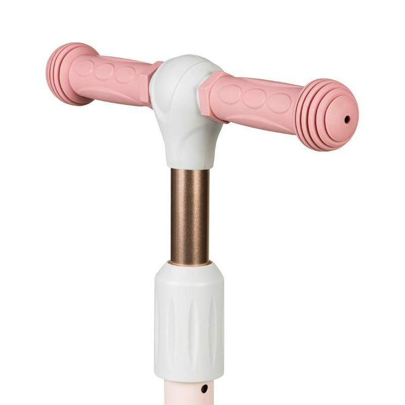 Trotinetă pliabilă cu lumini LED, până la 50 Kg, 3 ani+, Lionelo, Timy, Roz - Image 11