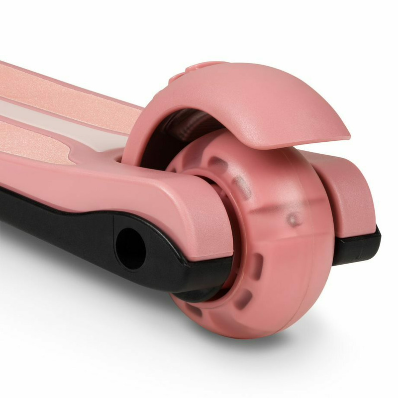 Trotinetă pliabilă cu lumini LED, până la 50 Kg, 3 ani+, Lionelo, Timy, Roz - Image 14