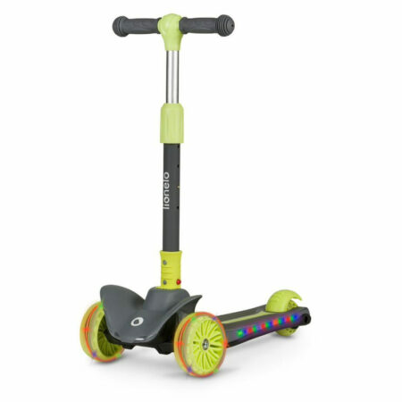 Trotinetă pliabilă cu lumini LED, până la 50 Kg, 3 ani+, Lionelo, Timy, Verde