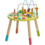 Măsuță de activități din lemn cu xilofon, Free2Play, Multicolor