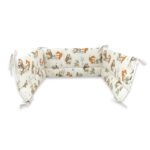 Apărătoare laterale pentru pătuț cu panglici, 180 x 30 cm, Bumbac, MimiNu, Time for fun