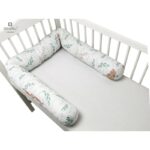 Apărătoare pentru pătuț tip rulou, Bumbac, MimiNu, Lulu Natural