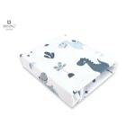 Cearceaf cu elastic, MimiNu, 120 X 60 cm, Dino Granat
