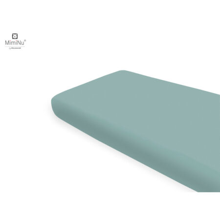 Cearceaf cu elastic, MimiNu, 160x80 cm, Royal Nepal Verde
